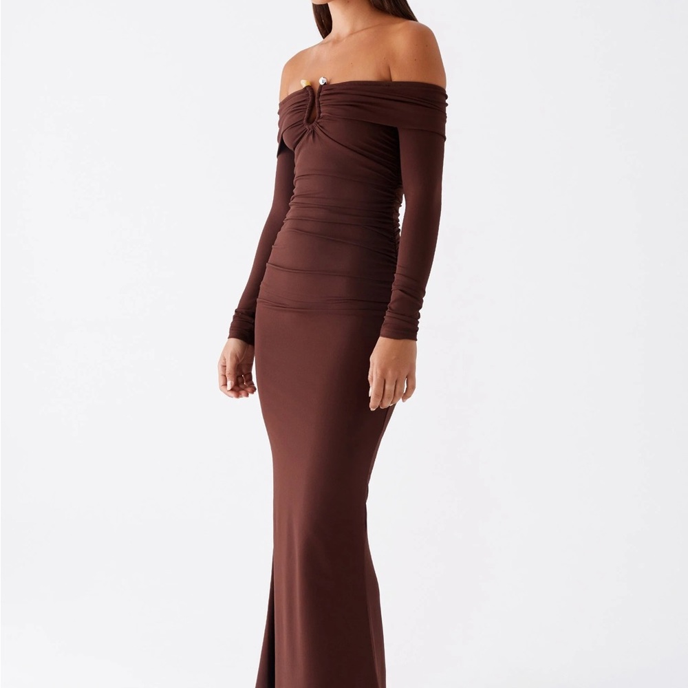 Peppermayo Chocolate Long Sleeve Dress - Picture 2 of 6